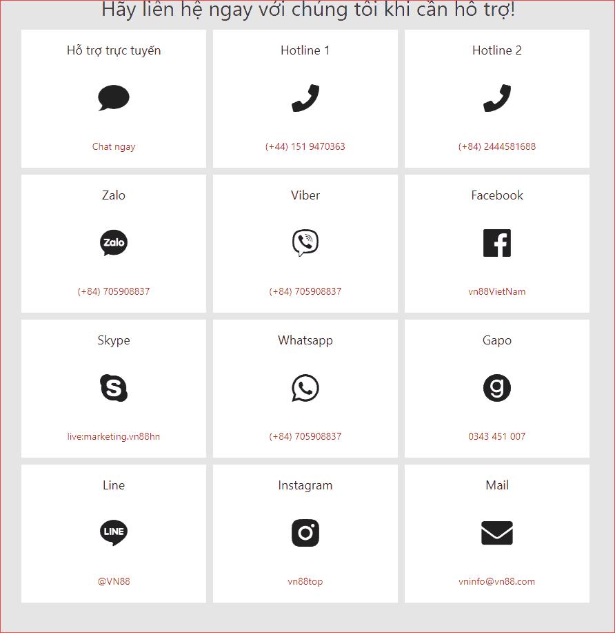Liên hệ VN88
